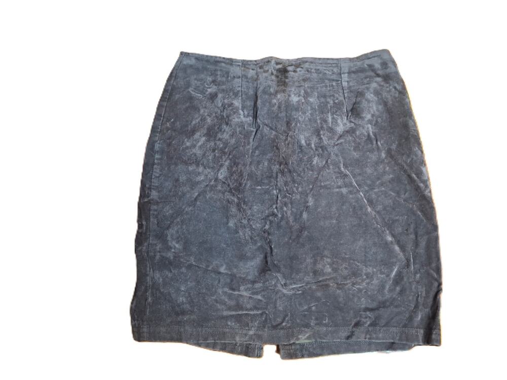vintage Frederick's of Hollywood black crushed velvet mini skirt, Size 9